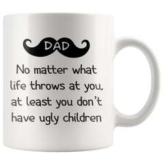 [TL] FathersDay Gifts for Dad Who Has Everything Find Funny Gift Ideas | Best Dad Gifts - Funny Fathers Day Mugs Gifts Under 20 Dollars from Son Daughter Kids | Dad Mug Dads Coffee Cup (Dad Ugly Children)