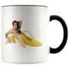 Image of [TEELAUNCH] Nicolas Cage Banana Meme - Funny Nicolas Cage - Accent Mug Mug Personalized White Ceramic Cup 11oz Celebrate, Microwaveable & Top Shelf Dishwasher Safe- BPA-Free.