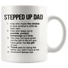 Image of [TL] Fathers Day Coffee Mug Stepped Up Dad One Who Made The Choice Awesome Birthday Anniversary Best Fathers Day Present For Foster Father Step Dad Men 64W5YD