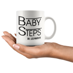 [TL] What About Bob? Baby Steps Coffee Mug, Funny, Cup, Tea, Gift For Christmas, Father's day, Mother's day, Grandpa, Papa, Dad, Grandfather, Xmas