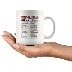 [TL] NCIS Gibbs Rules 69 Rules Coffee Ceramic Mug Travel Cup