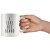 Image of I Like His Beard, I Like Her Butt Couples Funny Coffee Mug Set 11oz - Unique Wedding Gift For Bride and Groom - His and Hers Anniversary Present Husband and Wife - Engagement Gifts For Him and Her