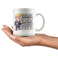 [TL] Younique Designs Trump Grandpa Mug, 11 Ounces, Donald Trump Coffee Mugs, Best Grandpa Mug