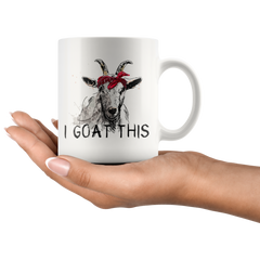 [TL] YouNique Designs I Goat This Mug, 11 Ounces, Goat Mug for Goat Lovers, Crazy Goat Lady Cup