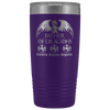 Image of VnSupertramp Personalized Father of Dragons 20oz Vacuum Tumbler Add Up To 10 Dragons - Custom Kids' Name On Travel Cup Gift