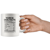 Image of [TL] Andaz Press Funny Dog Lover's 11oz. Ceramic Coffee Mug Gift, Yorkie Nutritional Facts, 1-Pack, Dog Mom Dad Birthday Christmas Ideas