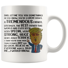 [Teelaunch] Fathers Day Donald Trump Mug by Find Funny Gift Ideas Under 20 Dollars | Funny Fathers Day Mugs for Men President Trump Coffee Mugs | Gag Gifts for Dad - Fun Cups for Dads (Trump Fathers Day Mug)