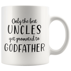 [TL] YouNique Designs Will You Be My Godfather Proposal Mug, 11 Ounces, Godparent Proposal (White)