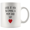 Image of [TL] New Mom Mug - Funny Future Mother Coffee Cup for Mommy To Be - Great Gag Gift for Becoming First Time Mama or as Pregnancy Reveal