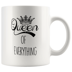 [TL] Queen of Everything Mug King of What's Left 2 Mug Set Funny Mugs 110z Ceramic Coffee Tea Cup