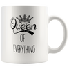 Image of [TL] Queen of Everything Mug King of What's Left 2 Mug Set Funny Mugs 110z Ceramic Coffee Tea Cup