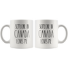 Image of [TL] Canada Mug Long Distance Gift for Boyfriend Miss You Gifts Girlfriend Coffee Cup Someone in Canada Loves Me Thinking of You Missing You