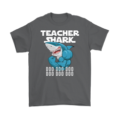 Teacher Shark Men Shirt Doo Doo Doo Plus Size 2XL-5XL Back To School Official VnSupertramp Apparel