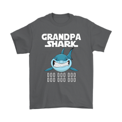 Official VnSupertramp Grandpa Shark Gildan Men Shirt Doo Doo Plus Size XL-5XL - D4