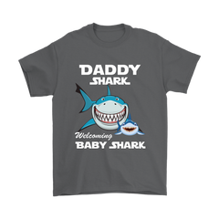 VnSupertramp Daddy Shark and Baby Shark Personalized Name Birthday Shirt - D3