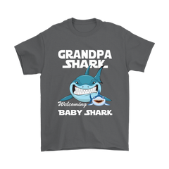 VnSupertramp Grandpa Shark and Baby Shark Personalized Name Birthday Shirt - D2