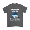 Image of VnSupertramp Daddy Shark and Baby Shark Personalized Name Birthday Shirt - D5