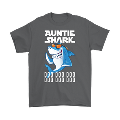 VnSupertramp Daddy Shark Personalized Name Birthday Men Shirt - Auntie Shark