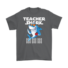 Teacher Shark Men Shirt Doo Doo Doo Plus Size 2XL-5XL Back To School Official VnSupertramp Apparel