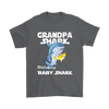 Image of VnSupertramp Grandpa Shark and Baby Shark Personalized Name Birthday Shirt - D3