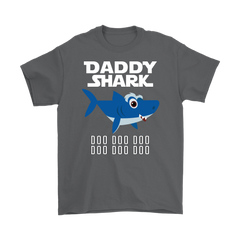 VnSupertramp Daddy Shark Men Shirt Doo Doo Doo 2019 Birthday Father's Day Gift for Husband Dad Matching Family - D5