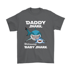 VnSupertramp Daddy Shark and Baby Shark Personalized Name Birthday Shirt - D2