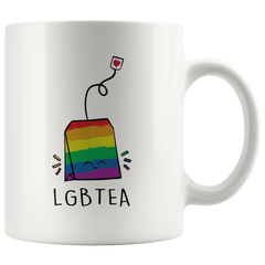 [TL] LGBT Tea Mug, Tea Lover Gift, Rainbow Pride Mug, L*sbian Mug, LGBT Pride Gifts, Birthday Gift for LGBT, Mug for Partner, Cute Tea Bag Gift