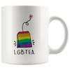 Image of [TL] LGBT Tea Mug, Tea Lover Gift, Rainbow Pride Mug, L*sbian Mug, LGBT Pride Gifts, Birthday Gift for LGBT, Mug for Partner, Cute Tea Bag Gift