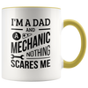 Image of [TL] Dad and A Mechanic Mug, Funny Mechanic Dads Coffee Mugs, Auto Mechanic Gift, for Dad, Camp Mug, Tumbler