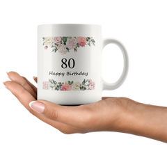 [TL] 80th Birthday Gifts for Women - 1941 Birthday Gifts for Women, 80 Years Old Birthday Gifts Coffee Mug for Mom, Wife, Friend, Sister, Her, Colleague, Coworker - 11oz