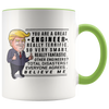 Image of [TL] YouNique Designs Engineer Coffee Mug, 11 Ounces, White, Trump Mug, Funny Engineer Gifts (Black Handle)