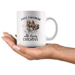 [TL] YouNique Designs Chicken Mug, 11 Ounces, Crazy Chicken Lady Coffee Cup, Chicken Whisperer