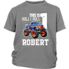 Image of VnSupertramp Personalized Monster Truck Car Birthday Youth T-Shirt Kids Boy Son - D2