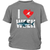 Image of VnSupertramp I Love Sharks Week Youth T-Shirt For Boys Girls Great Tees For Shark Lover Fan TV Show