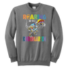 Image of VnSupertramp Roaring Kindergarten Dinosaur Youth Sweatshirt Back to School Gift