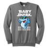 Image of Official VnSupertramp Baby Shark Youth Crewneck Sweatshirt Doo Doo Doo Apparel