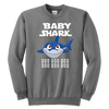 Image of Official VnSupertramp Baby Shark Youth Crewneck Sweatshirt Doo Doo Doo Apparel