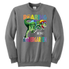 Image of VnSupertramp Roaring Kindergarten Dinosaur Youth Sweatshirt Back to School Gift