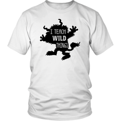 VnSupertramp I Teach Wild Things Kindergarten Teacher T-Shirt XL-4XL -  For Men Women Field Trip With Cute Design Choices Print On Tee