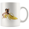 Image of [TEELAUNCH] Nicolas Cage Banana Meme - Funny Nicolas Cage - Accent Mug Mug Personalized White Ceramic Cup 11oz Celebrate, Microwaveable & Top Shelf Dishwasher Safe- BPA-Free.