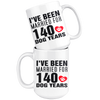 Image of [TL] 20th Wedding Anniversary Gifts for Dog Lover Men Women - I Have Been Married for 20 Years Gift Dog Coffee Mug Tea Cup 15 oz White - Funny 20th Wedding Marriage Anniversary Gift for Husband from Wife