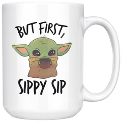 [TL] Baby Jou Da Mug, First Sippy, Mandalonian Scifi Web TV Show Series 15 Oz