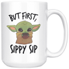 Image of [TL] Baby Jou Da Mug, First Sippy, Mandalonian Scifi Web TV Show Series 15 Oz