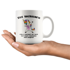 [TL] VET TECH GIFT adult unicorn gift for women vet tech week unicorn mug cup, Going away gift for coworker colleague mug funny mugs for women