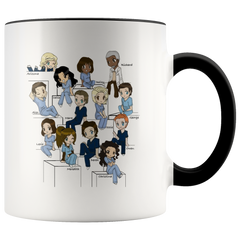 [TL] 11 Ounce Surgeon Mug Grey's Anatomy Characters Coffee Mug or Tea Cup