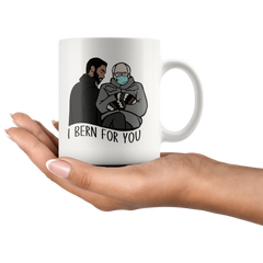 [Teelaunch] I Bern For You Coffee Mug 11 OZ,Bernie Sanders Mittens Bridgerton Mug,Simon Daphne Funny Coffee Mug,Duke Hastings Mug, Bridgerton Gift,Simon Basset Mug