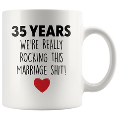 [TL] 35th Anniversary Marriage Gift Mug, 35th Anniversary Mug