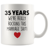 Image of [TL] 35th Anniversary Marriage Gift Mug, 35th Anniversary Mug