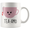 Image of [TL] Tea Amo - Spanish I love You 11oz Fabulous Coffee Tea Mug Perfect for Women Funny Birthday Ideas for Her, Fiancee, Girlfriend, Wife, Mom Love you Mug