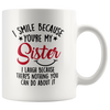 Image of [Teelaunch] LiliWair Sister Gifts From Sister. Big Sisters Gift From Brother. Little Sister Birthday Gifts. Funny Best Coffee Mug Cup Ideas. New Happy Funny Mugs Presents From Sister In Law